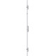 Serrure verrouillage multiple 833P Pêne automatique E PZ24x6/35/92/9mm U-St.argenté DIN Gauche/Droite