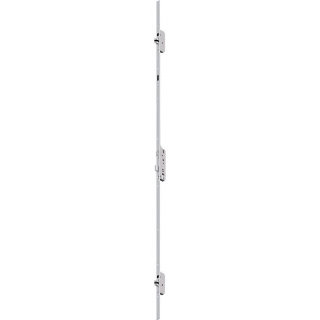 Serrure verrouillage multiple 833P Pêne automatique E PZ24x6/35/92/9mm U-St.argenté DIN Gauche/Droite