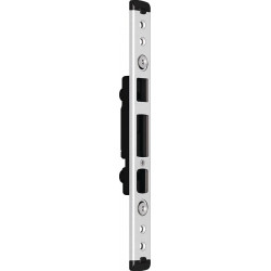 Plaque verrouillage serrure 833 Verrou automatique U-St.29x6,5x65mm DIN gauche./DIN droite. argenté