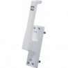Poignée de porte 970 DIN droite métal clair anodisé blanc 50 mm tige ronde 10 mm FUHR