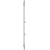 Serrure multipoint Multisafe 855R F-St.20mm L.648mm Surface argentée acier