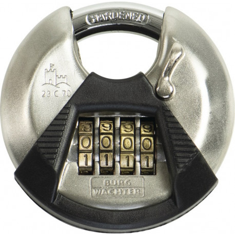 Cadenas à combinaison Circle 23 largeur du corps de verrou 70 mm acier inox. nom
