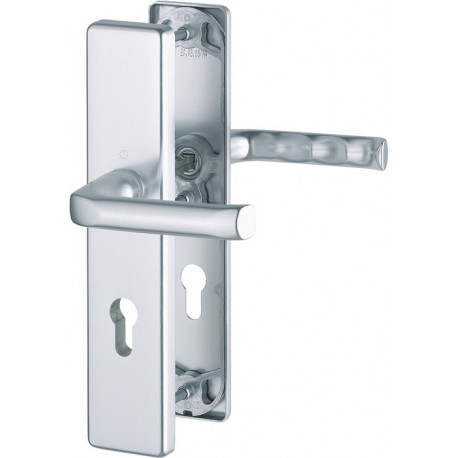 Poigné porte London 113/2221A/2440 Alu.F4 72mm 37-42mm HOPPE