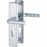 Poigné porte London 113/2221A/2440 Alu.F4 72mm 37-42mm HOPPE