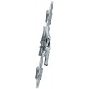 Poignée ouverture portail 902 DIN gauche / droite barre carrée en métal léger galvanisé 13x13 mm FUHR