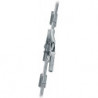 Poignée ouverture portail 902 DIN gauche / droite barre carrée en métal léger galvanisé 16x16 mm FUHR