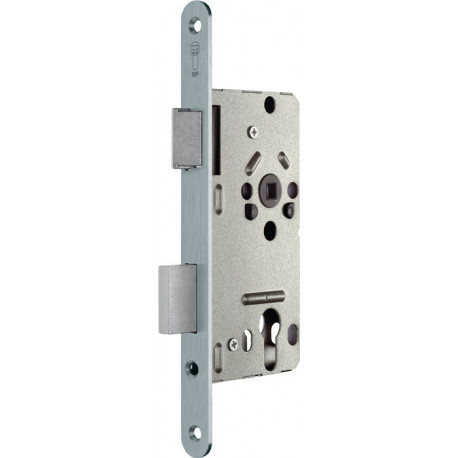 Serrure à mortaise .PZW 20/ 55/72/8mm DIN Droite argenté carré.Kl 2 Zinc coulé sous pression SSF