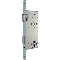 Serrure à mortaise pour porte d'entrée PZW 22/65/92/10mm DIN Droite argenté carré.SSF