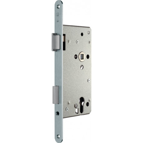 Serrure à mortaise pour porte d'entrée PZW 22/65/92/10mm DIN Droite argenté carré.SSF