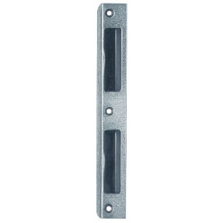 Gâche d'angle aluminium, argent Largeur d'angle 20 mm profondeur ronde 8 mm DIN gauche / droite SSF