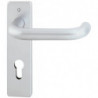 Poignée porte Paris FS-58/202K/138F Alu.F1 D/K TS 40-55mm PZ rd DIN Gauche/Droite HOPPE