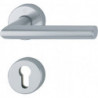 Poignée porte Ams.FS-1400/42H/42HS Alu.F1 D/D TS 40-65mm PZ rd.DIN Gauche/Droite HOPPE