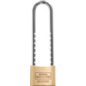 Cadenas à cylindre, largeur du corps de serrure 50 mm, en laiton à clé différente