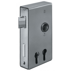 Serrure 140D-PZ DIN L/Droite Mesure A40xB94,5xC173mm Mandrin 30/60mm AMF