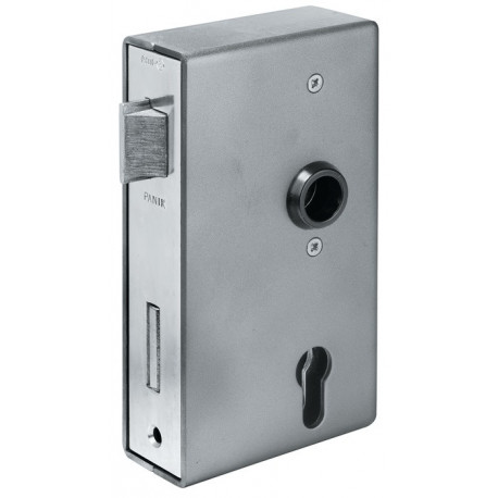 Panikgittertorschloss 140PGN Fkt.D carré.24/60/72/9mm DIN gauche Inox AMF