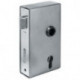 Panikgittertorschloss 140PGN Fkt.D carré.33/60/72/9mm DIN gauche Inox AMF
