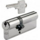 Cylindre serrure double PZ 8812 60/60mm Fonction d'urgence et de danger des deux côtés Nbre 3 touches différentes.BKS