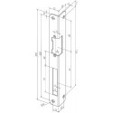 Gâche serrure .IW 324 R-10 EST VA rd.DIN Droite ASSA ABLOY