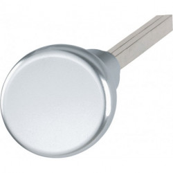 Paire de poignées bouton 54/54 matière aluminium F1 axe carré rotatif 8 mm HOPPE