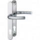 Poignée porte Tôkyô 1710RH/3346 Alu.F1 PZ pour porte 37-42mm HOPPE