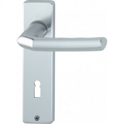 Poignée porte Birm.1117/202KP/AP Alu.F1 OB . HOPPE