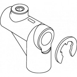Fixation filetée pour grands profilés pour barre ronde 10 mm acier FUHR