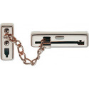 Verrou avec Chaîne de porte TK 64 longueur 160 mm DIN gauche / droite nickelée avec sécurité enfants