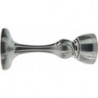 Butée de porte magnétique TWM 2495 métal clair, aspect acier inoxydable, longueur 95 mm