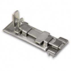 Verrou L.60mm B.23mm Inox Oeillet-D. 5mm (Par 10)