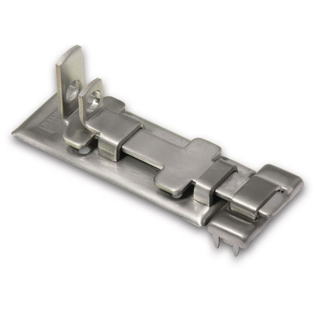 Verrou L.80mm B.32,5mm Inox Oeillet-D. 8mm (Par 10)