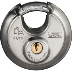 Cadenas cylindrique 21 60 largeur du corps de verrou 60 mm acier inoxydable ferm