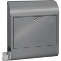 Boite aux lettres Scandic 825 Si H.460mm B.380mm T.125mm Acier argenté DIN C4