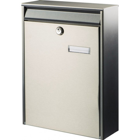 Boite aux lettres Berlin 3777 NI H.400mm B.285mm T.105mm Inox DIN C4