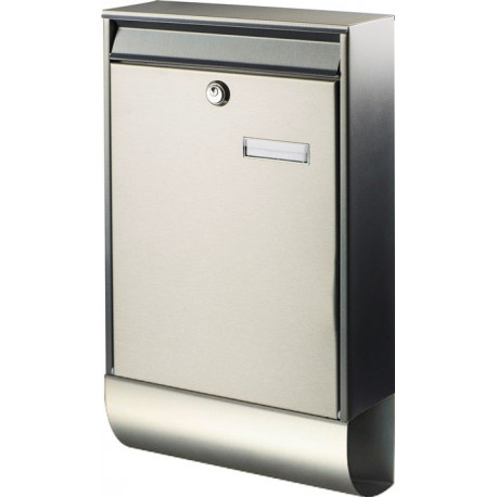 Boite aux lettres Berlin-Set 37770 NI H.500mm B.285mm T.105mm Inox DIN C4