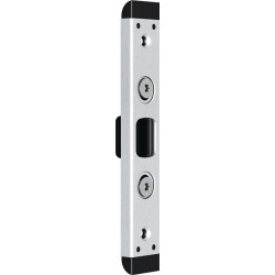 Plaque verrouillage serrure 59076 Bolzenr.U-St.24x8mm G/D argenté FUHR