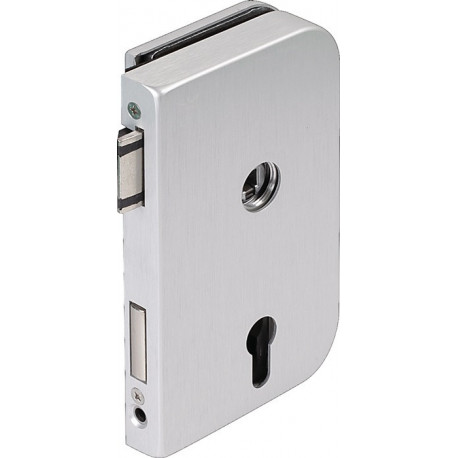 Serrure de porte en verre OFFICE Junior LM argent elox.PZ DIN droite DORMAKABA
