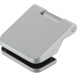 Charnière pour porte en verre OFFICE Junior LM argent elox.80kg pour 3 unités .DORMAKABA (Par 2)