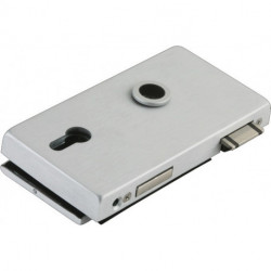 Serrure de porte en verre OFFICE Classic LM argent elox.PZ DIN gauche DORMAKABA