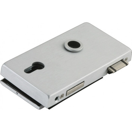 Serrure de porte en verre OFFICE Classic LM argent elox.PZ DIN gauche DORMAKABA