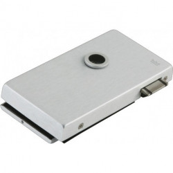 Serrure de porte en verre OFFICE Classic LM Dark Niro UV DIN gauche DORMAKABA