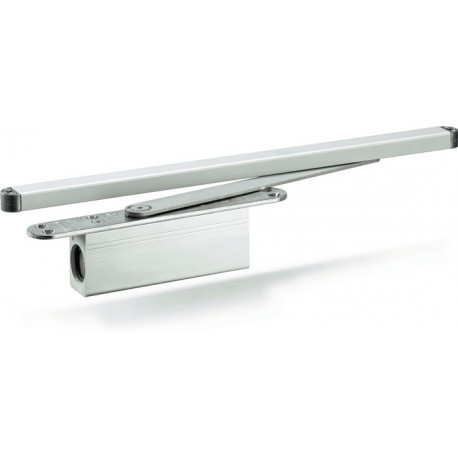 Amortisseur de porte ActiveStop Ferme-porte intégré, argent GEZE