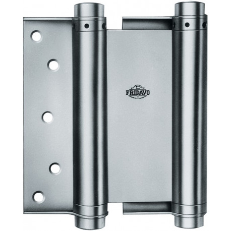 Charnière pour porte battante à ressort hélicoïdal modèle M acier, chromé jaune, taille 28 50 mm double effet