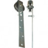 Poulie pour portail coulissant 140mm acier max.130kg 14/17mm Heinrich