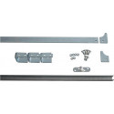 Kit rail 80786 Rail 45x8 mm acier galvanisé Roulettes 75 ou 90 mm HBS-BETZ