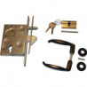 Kit serrure porte coulissante PZW PZW 25/60/72/8 mm plaque frontale carrée galvanisée longueur 210 mm BETZ