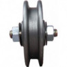 Poulie pour portail coulissant 160mm acier 175kg 14/17mm Heinrich