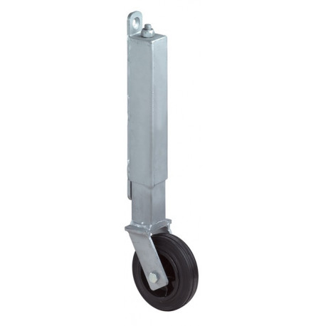 Roue de rouleau de porte D. 100 mm capacité de charge 70 kg avec plaque à visser caoutchouc BS ROLLEN