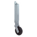 Roue de rouleau de porte D. 100 mm capacité de charge 70 kg avec plaque à visser caoutchouc BS ROLLEN
