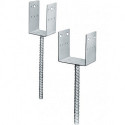 Pied de poteau PPD 140x90x126x5mm acier galvanisé - A sceller