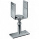 Pied de poteau PVDB 70x160x8mm acier galvanisé - A visser SIMPSON STRONG TIE
